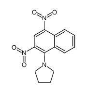 1-(pyrrolidinyl)-2,4-dinitronaphthalene Structure