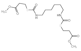 methyl 3-[6-(2-methoxycarbonylethylsulfanylcarbonylamino)hexylcarbamoylsulfanyl]propanoate结构式