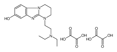 1-[2-(diethylamino)ethyl]-3,4-dihydro-2H-pyrimido[1,2-a]benzimidazol-8-ol,oxalic acid结构式
