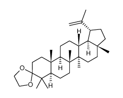 3,3-ethylenedioxylup-20(29)-ene结构式
