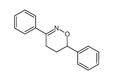 3,6-diphenyl-5,6-dihydro-4H-1,2-oxazine Structure