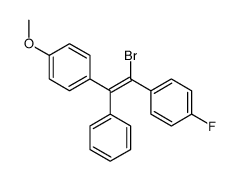 1-[(Z)-2-bromo-2-(4-fluorophenyl)-1-phenylethenyl]-4-methoxybenzene Structure