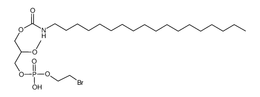 3-(((2-bromoethoxy)(hydroxy)phosphoryl)oxy)-2-methoxypropyl octadecylcarbamate结构式