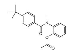 Benzamide, N-(2-(acetyloxy)phenyl)-4-(1,1-dimethylethyl)-N-methyl- Structure