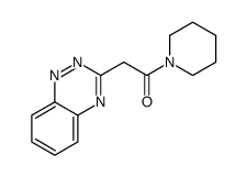 2-(1,2,4-benzotriazin-3-yl)-1-piperidin-1-ylethanone结构式