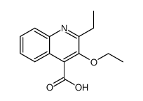 3-ethoxy-2-ethyl-quinoline-4-carboxylic acid结构式