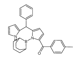 10-(9-borabicyclo[3.3.1]non-9-yl)-1-(4-methylbenzoyl)-5-phenyldipyrromethane Structure