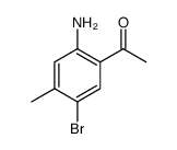 Ethanone, 1-(2-amino-5-bromo-4-methylphenyl)- (9CI) structure