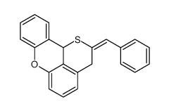 2-benzylidene-3,11b-dihydro-2H-thiopyrano[4,3,2-kl]xanthene结构式