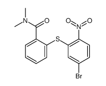 2-(5-bromo-2-nitrophenyl)sulfanyl-N,N-dimethylbenzamide结构式