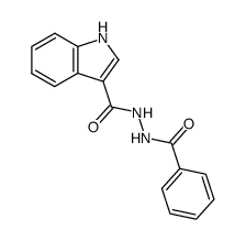 N1-benzoyl-N2-(3-indolyl)hydrazine结构式
