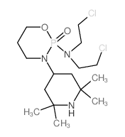 2H-1,3,2-Oxazaphosphorin-2-amine,N,N-bis(2-chloroethyl)tetrahydro-3-(2,2,6,6-tetramethyl-4-piperidinyl)-,2-oxide结构式