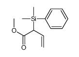 methyl 2-[dimethyl(phenyl)silyl]but-3-enoate结构式