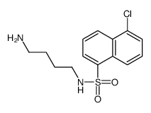 N-(4-aminobutyl)-5-chloronaphthalene-1-sulfonamide结构式