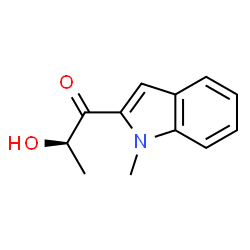 1-Propanone,2-hydroxy-1-(1-methyl-1H-indol-2-yl)-,(2R)-(9CI) structure