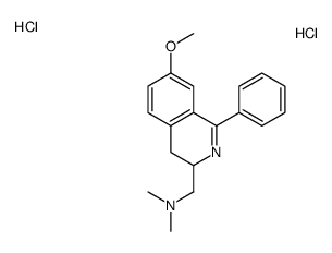 1-(7-methoxy-1-phenyl-3,4-dihydroisoquinolin-3-yl)-N,N-dimethylmethanamine,dihydrochloride Structure