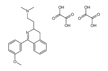 2-[1-(3-methoxyphenyl)-3,4-dihydroisoquinolin-3-yl]-N,N-dimethylethanamine,oxalic acid结构式