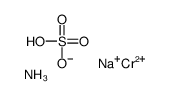 sulphuric acid, ammonium chromium sodium salt structure