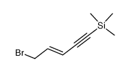 (3E)-5-bromo-3-penten-1-ynyltrimethylsilane Structure