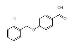 4-[(2-Chlorobenzyl)oxy]benzoic acid结构式