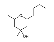 2-butyl-4,6-dimethyloxan-4-ol Structure