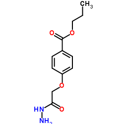 Propyl 4-(2-hydrazino-2-oxoethoxy)benzoate Structure