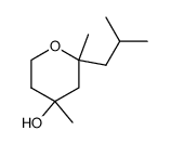 2-isobutyl-2,4-dimethyltetrahydro-2H-pyran-4-ol Structure