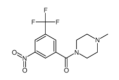 (3-nitro-5-(trifluoromethyl)phenyl)-(4-methylpiperazin-1-yl)methanone Structure