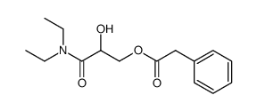 phenylacetic acid 3-(diethylamino)-2-hydroxy-3-oxopropyl ester Structure