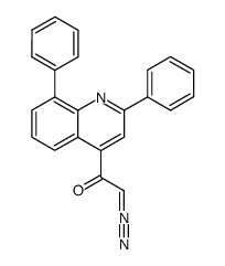 2-diazo-1-(2,8-diphenyl-[4]quinolyl)-ethanone Structure