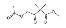 4-acetoxy-2,2-dimethyl-acetoacetic acid methyl ester Structure