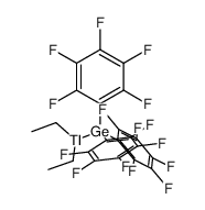 diethyl[tris(pentafluorophenyl)germyl]thallium Structure