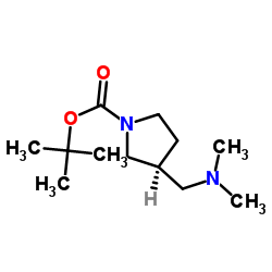 (S)-1-Boc-3-((dimethylamino)methyl)pyrrolidine Structure
