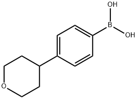 (4-(tetrahydro-2H-pyran-4-yl)phenyl)boronic acid图片
