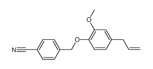4-(4-allyl-2-methoxy-phenoxymethyl)-benzonitrile结构式