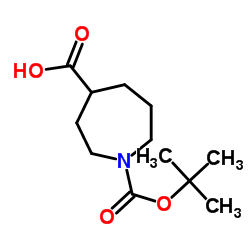 1-(tert-butoxycarbonyl)azepane-4-carboxylic acid Structure