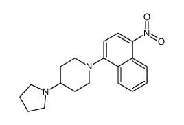 1-(4-nitronaphthalen-1-yl)-4-pyrrolidin-1-ylpiperidine结构式