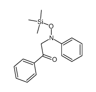 1-phenyl-2-(phenyl((trimethylsilyl)oxy)amino)ethan-1-one Structure