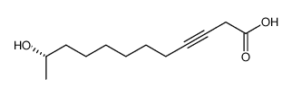 (S)-11-hydroxy-3-dodecynoic acid结构式