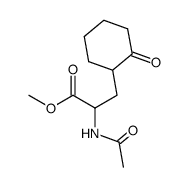 methyl 2-acetamido-3-(2-oxocyclohexyl)propanoate Structure