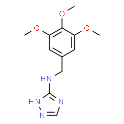 N-(1H-1,2,4-triazol-3-yl)-N-(3,4,5-trimethoxybenzyl)amine结构式