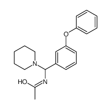 N-[(3-phenoxyphenyl)-piperidin-1-ylmethyl]acetamide Structure
