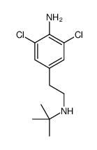 4-[2-(tert-butylamino)ethyl]-2,6-dichloroaniline结构式