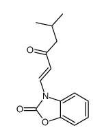 3-(5-methyl-3-oxohex-1-enyl)-1,3-benzoxazol-2-one Structure