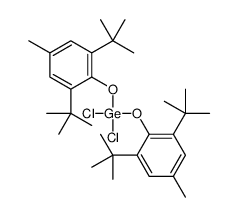 dichloro-bis(2,6-ditert-butyl-4-methylphenoxy)germane结构式