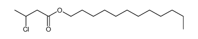 dodecyl 3-chlorobutanoate结构式