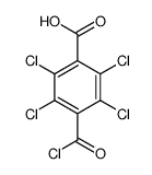 4-carbonochloridoyl-2,3,5,6-tetrachlorobenzoic acid Structure