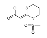3-methylsulfonyl-2-(nitromethylidene)-1,3-thiazinane Structure