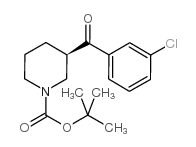 (R)-tert-butyl 3-(3-chlorobenzoyl)piperidine-1-carboxylate structure