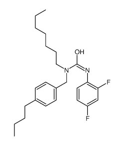 1-[(4-butylphenyl)methyl]-3-(2,4-difluorophenyl)-1-heptylurea Structure
